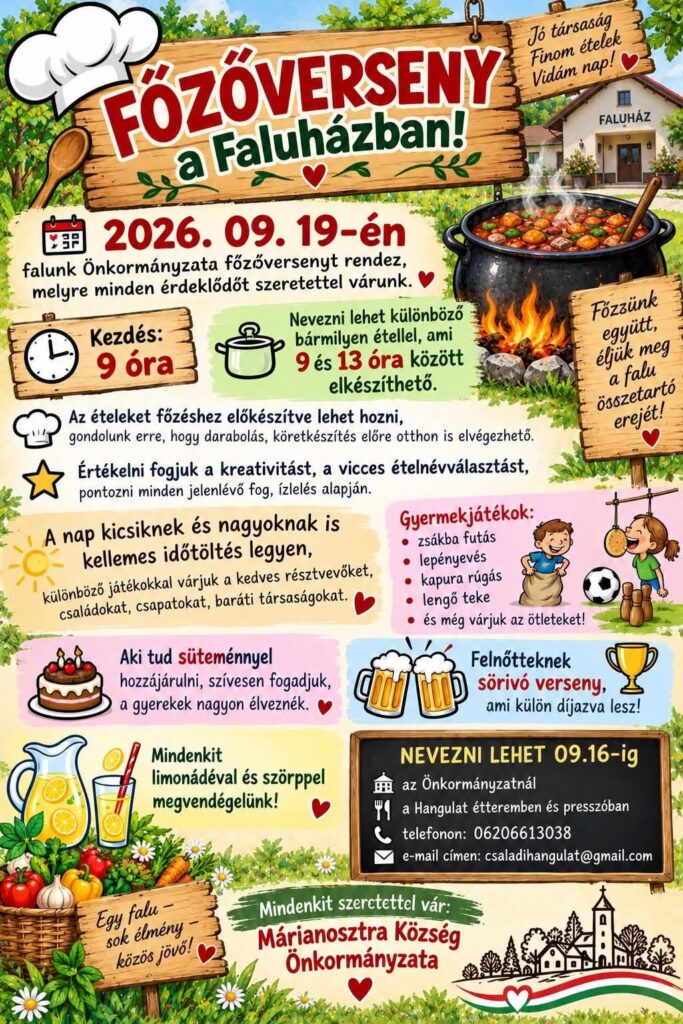 Főzőverseny, plakát
